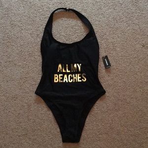 Express high cut bathing suit